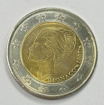 S&S Numismatic世界钱币-拍卖 第122期  - 样币-摩纳哥2007年 格蕾丝凯莉王妃逝世 2欧元双色纪念币