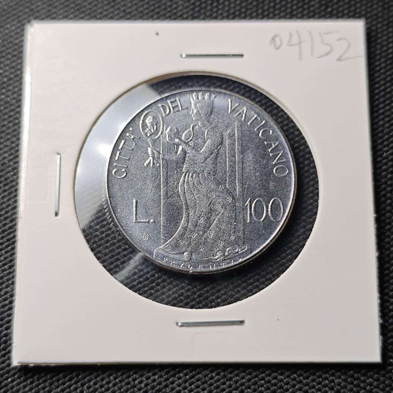 KK钱币收藏小铺   第404期 2月预留时间 周末发货  梵蒂冈100里拉