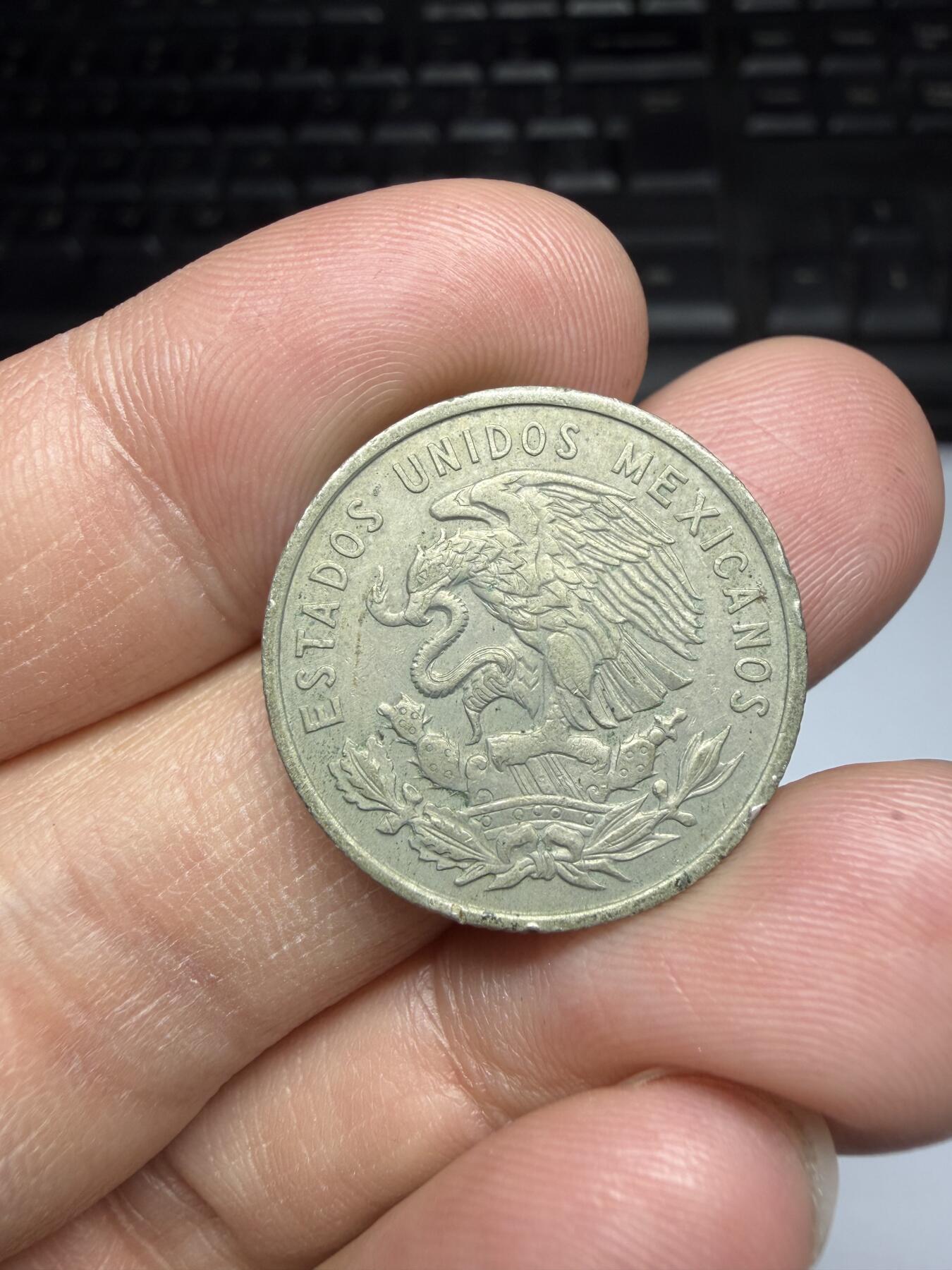 2026年集古藏今外币拍卖第三期-第1场—（总第311拍），可以寄存60天，满160元包邮。 1964墨西哥25分