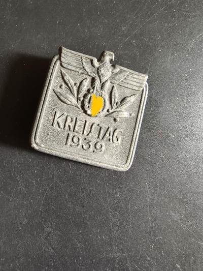 老王徽章第186期 - 德三1939年NSDAP地区代表大会证章   