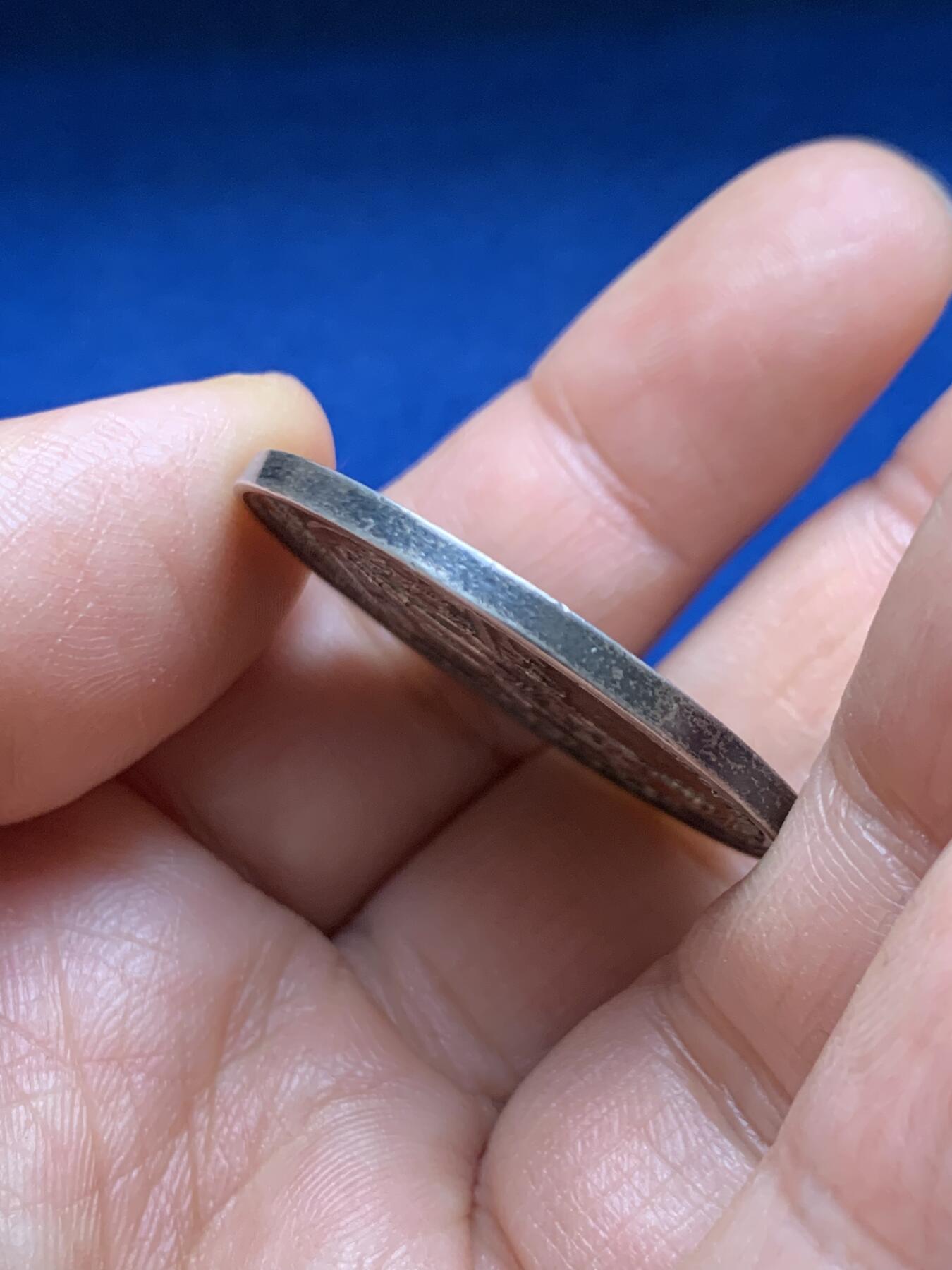 《竞宝斋》第469场 周日，周一 2场连拍 （全场包邮）欢迎送拍 1811年拿破仑法国鲁昂公证人协会纪念银章 光边原铸 17.5克 34.6mm