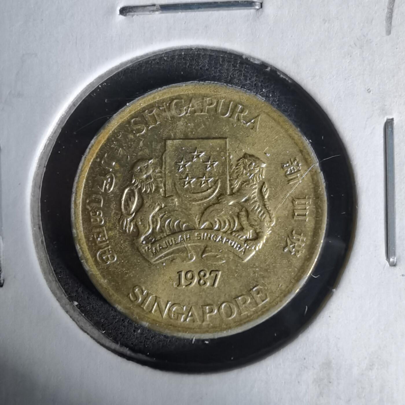 沼泽如烟--第1017场 新加坡1987年五分