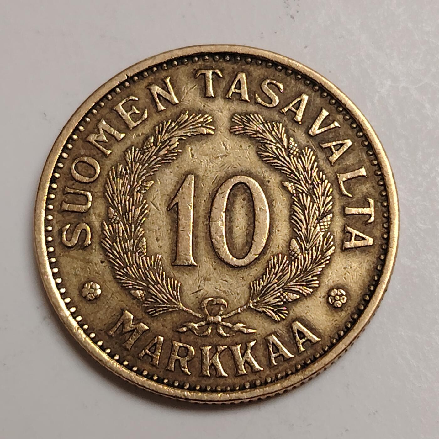 布加迪🐬～世界钱币(上海)🌾第 280 期 /  各国套币和散币 芬兰🇫🇮 1936/1938年 10/20马克铜币 27/31mm