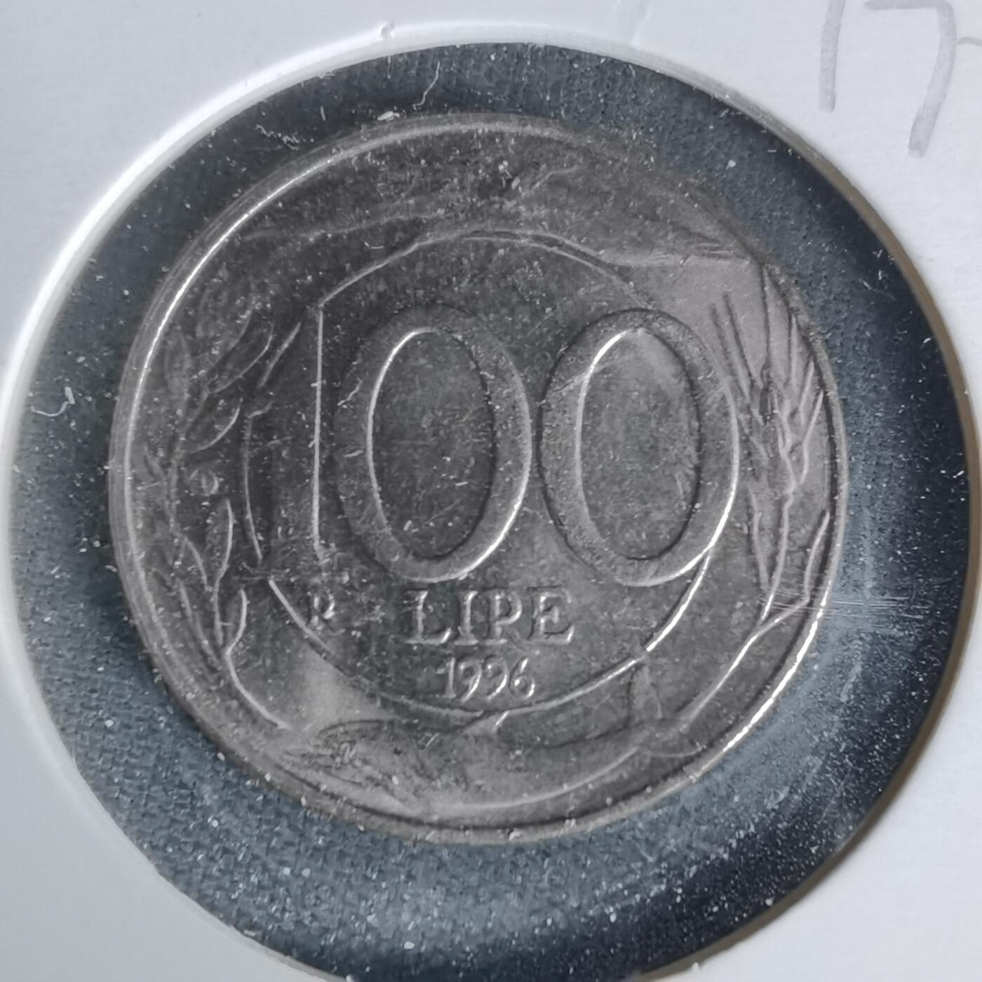 沼泽如烟--第1017场 意大利1996年100里拉