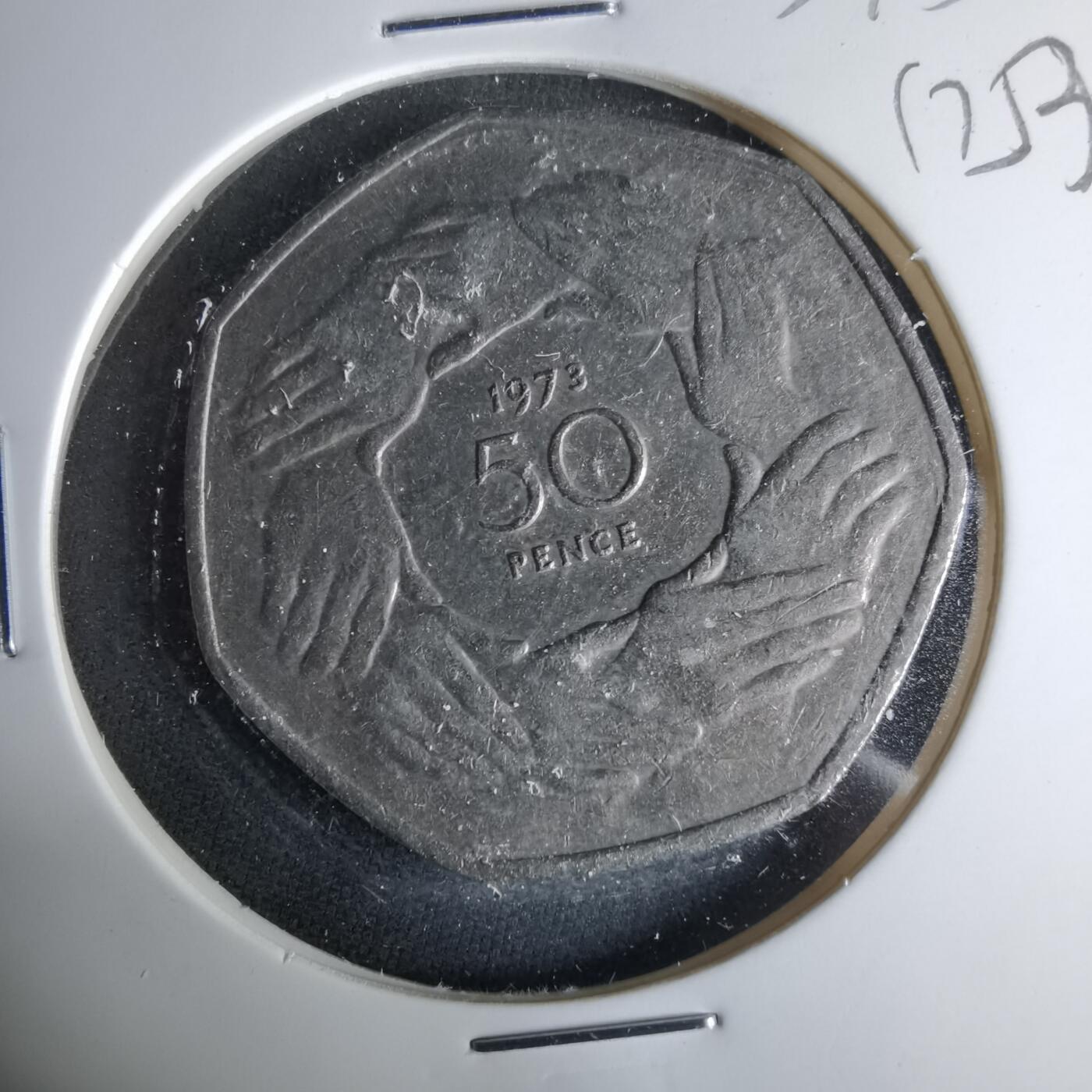 沼泽如烟--第1017场 英国1973年50便士