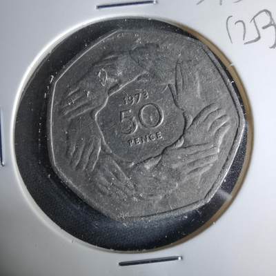 沼泽如烟--第1017场 - 英国1973年50便士