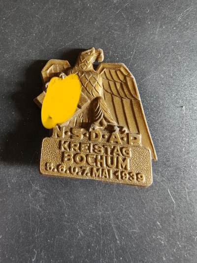 老王徽章第186期 - 德三1939年NSDAP波鸿市地区会议证章