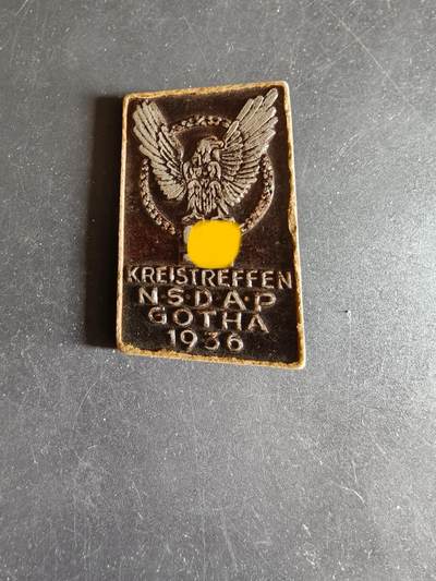 老王徽章第186期 - 德三1936年哥达区议会日证章