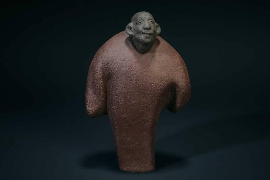 上海都达杂项专场五十六【全场包邮】  紫砂相声演员马三立摆件92-47