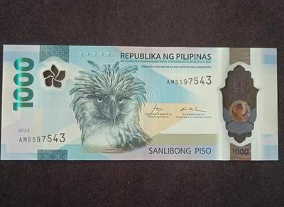 【游宝拍卖】丙午马年第10期 - 菲律宾-1000比索【2024年 IBNS获奖钞 全新UNC】