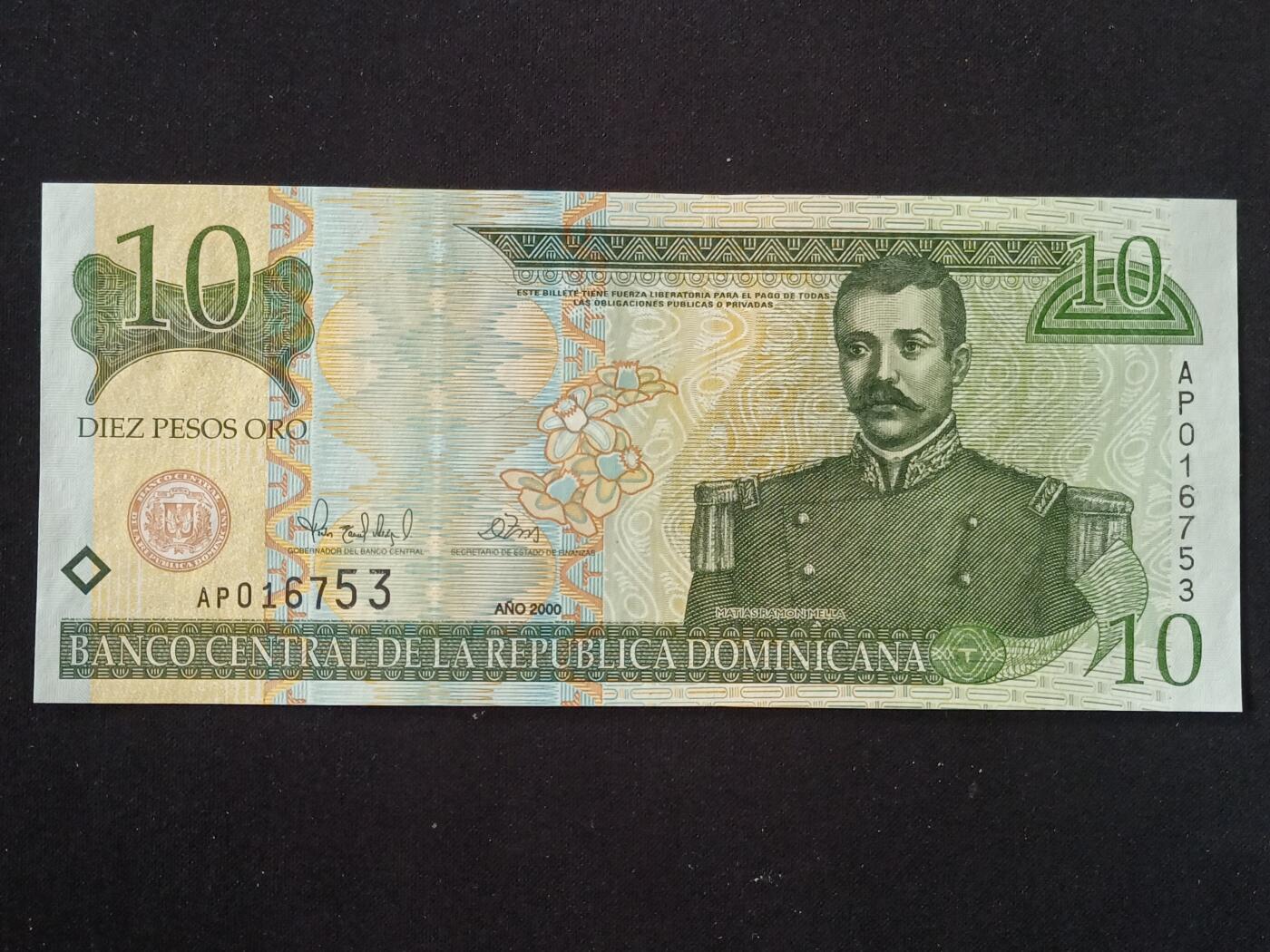 【游宝拍卖】丙午马年第10期 多米尼加-20比索【2000年 全新UNC】