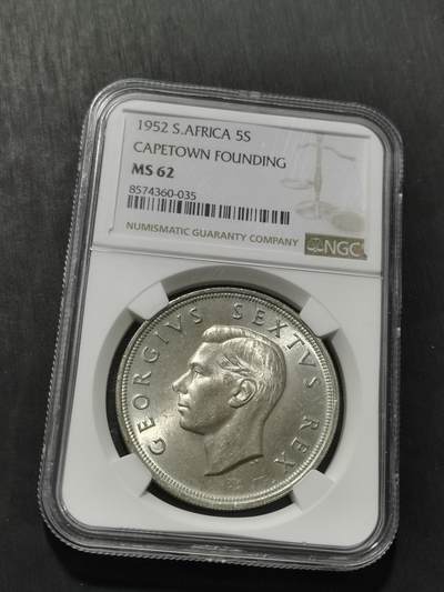 天下钱庄专场欢迎参拍 - NGC MS62英属南非银币