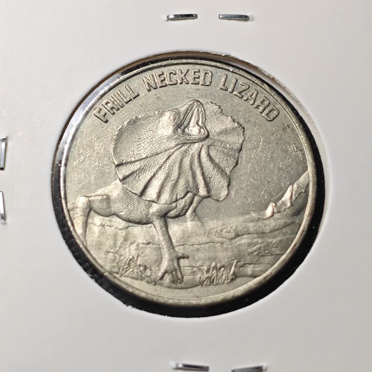 KK钱币收藏小铺   第404期 2月预留时间 周末发货  1988澳大利亚电轨动车章