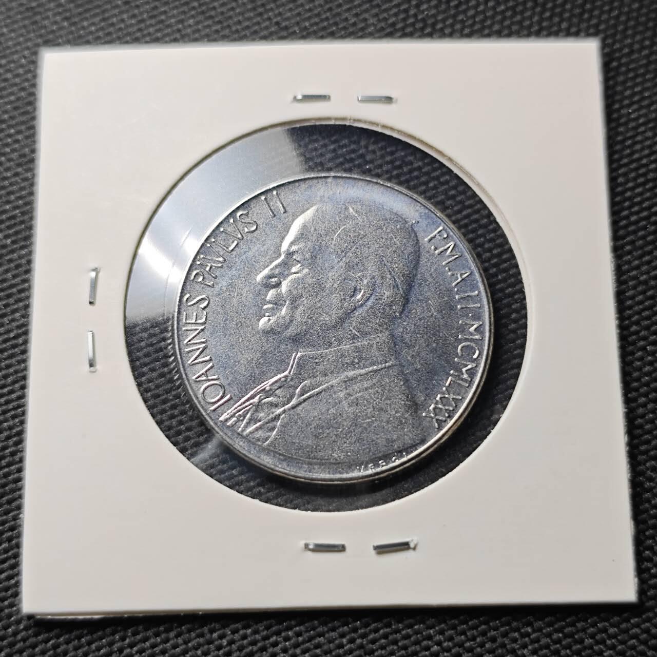 KK钱币收藏小铺   第404期 2月预留时间 周末发货  梵蒂冈100里拉