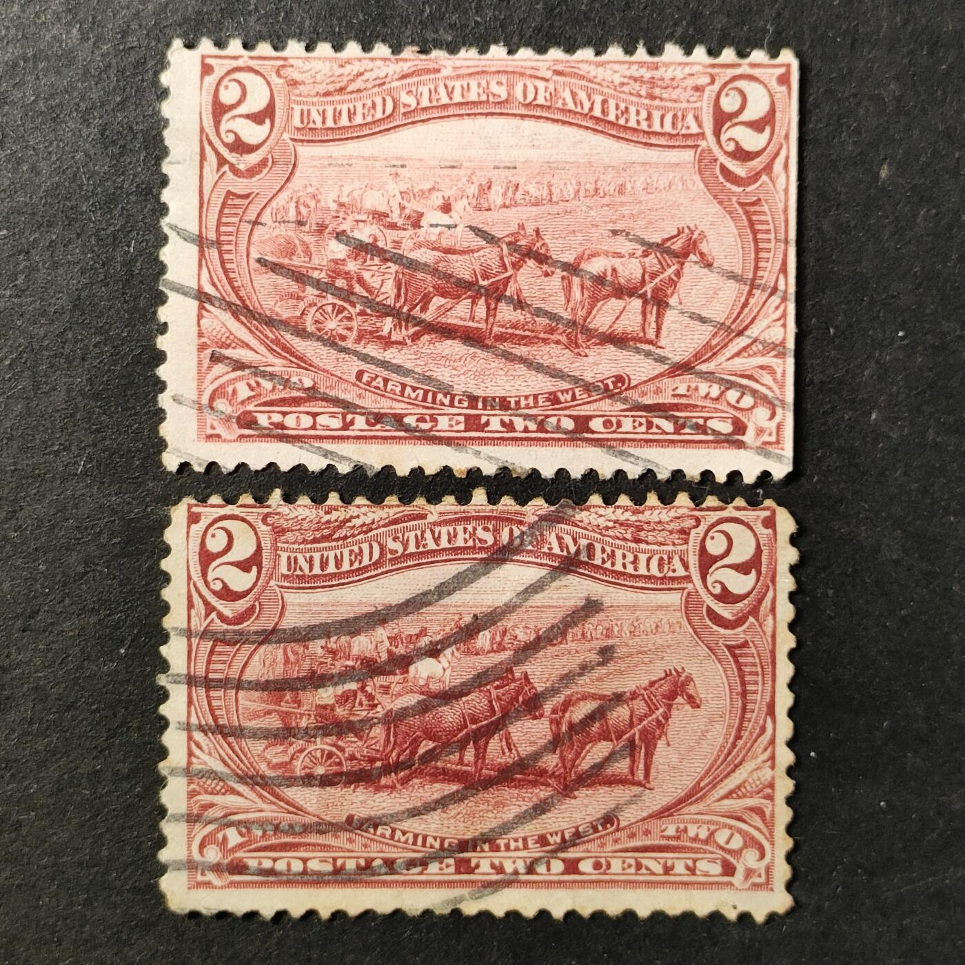 ↓君缘收藏758期☞钱币邮品↓无佣金、可寄存、满30元包邮  美国古典邮票，1898年内布拉斯加州奥马哈市举办的跨密西西比博览会·西部的农业邮票雕刻版，随机发一枚