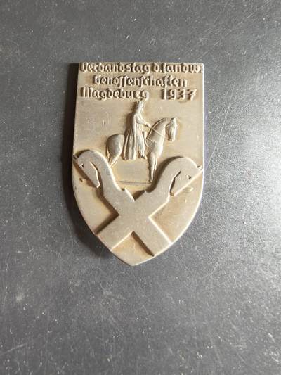 老王徽章第186期 - 德三1937年马格德堡农业合作社协会会议证章