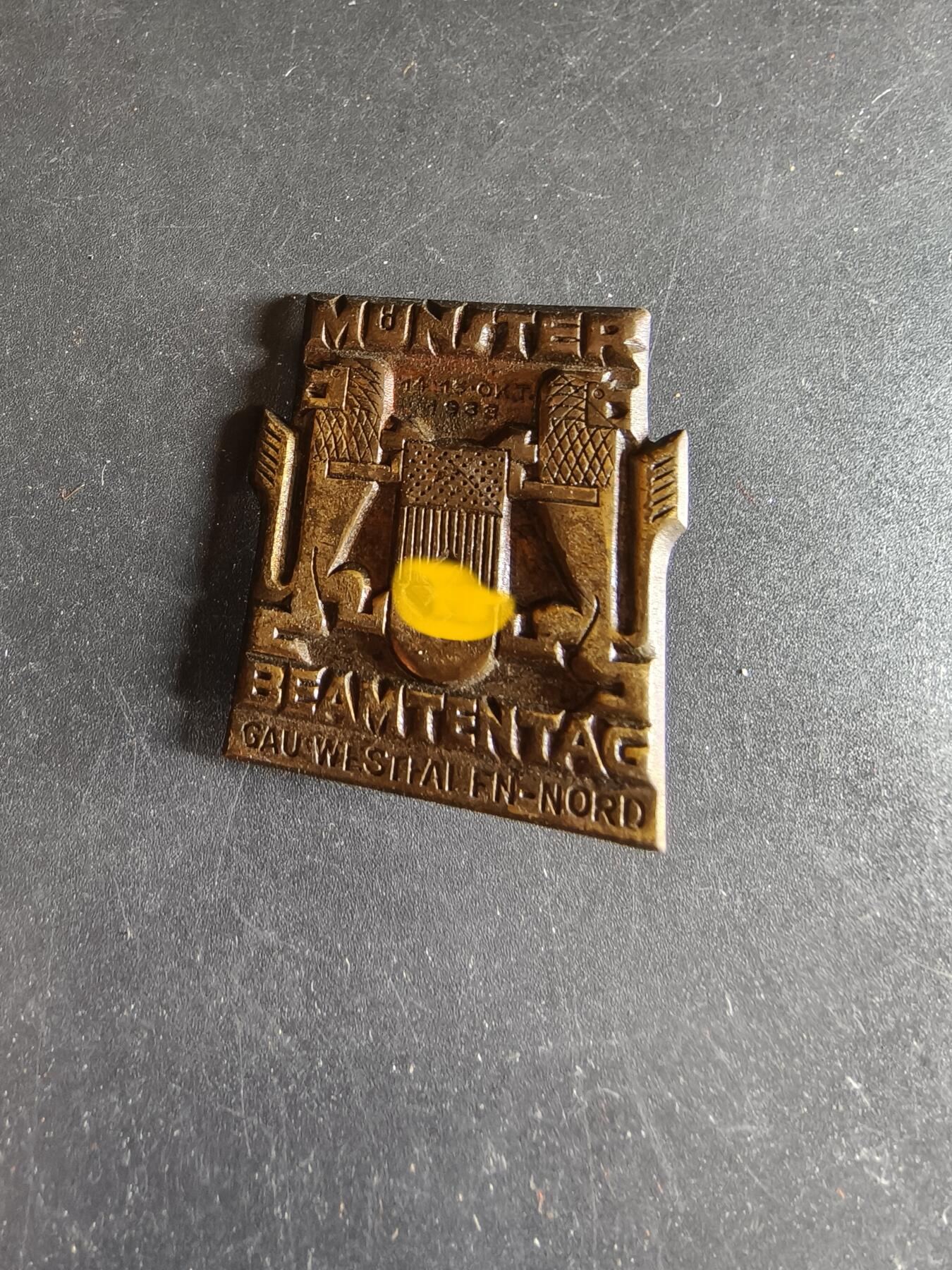 老王徽章第186期 德三1933年明斯特公务员日证章