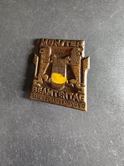 老王徽章第186期 - 德三1933年明斯特公务员日证章