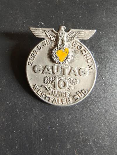 老王徽章第186期 - 德三庆祝在波鸿举行的西威斯特伐利亚地区十周年庆典证章   