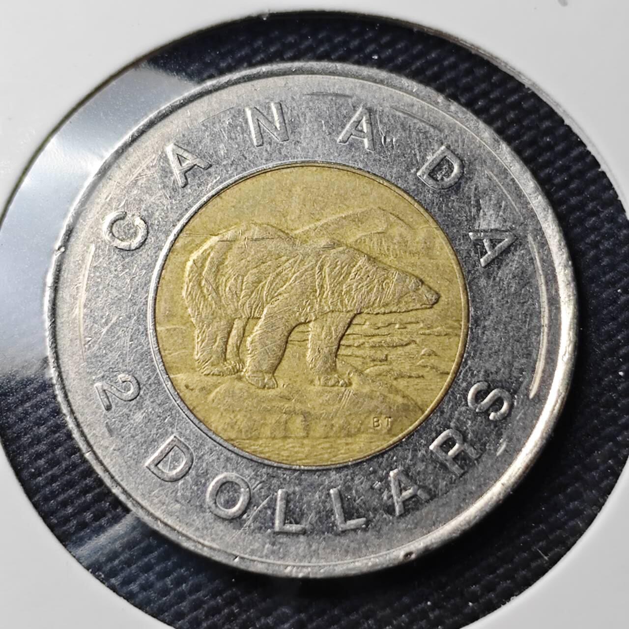 KK钱币收藏小铺   第404期 2月预留时间 周末发货  加拿大2元