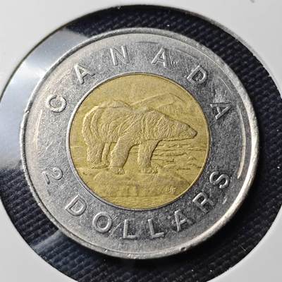 KK钱币收藏小铺   第404期 2月预留时间 周末发货 -  加拿大2元