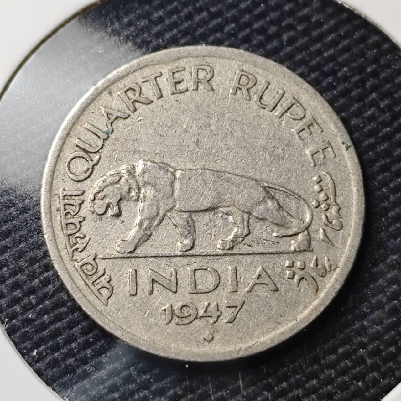 KK钱币收藏小铺   第404期 2月预留时间 周末发货  英属印度1/4卢比