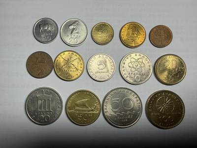 2026年集古藏今外币拍卖第三期-第1场—（总第311拍），可以寄存60天，满160元包邮。 - 希腊1976～2000年版14枚