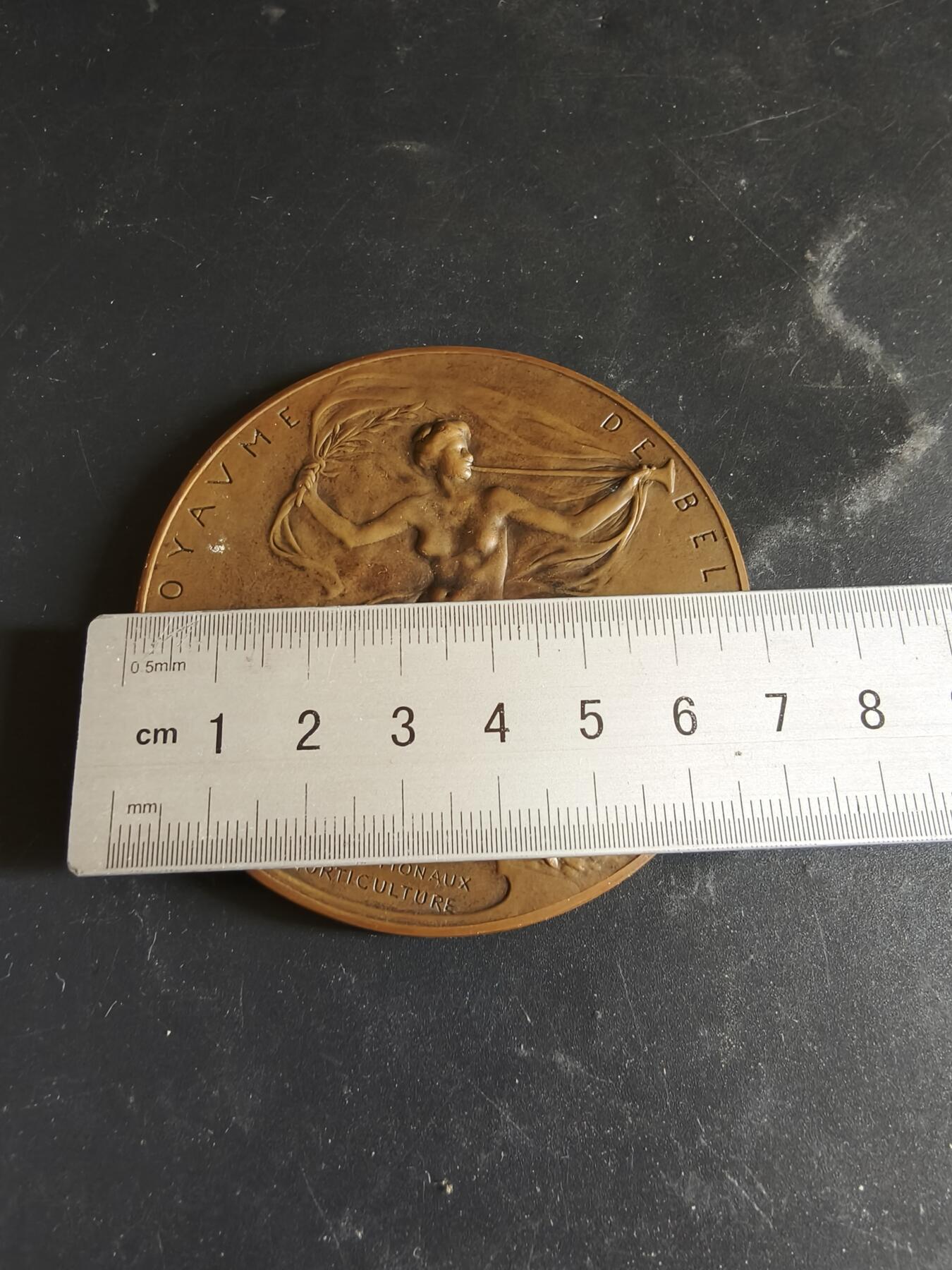 老王徽章第186期 比利时1905年列日世界博览会大铜章     直径70mm    重量118.3g