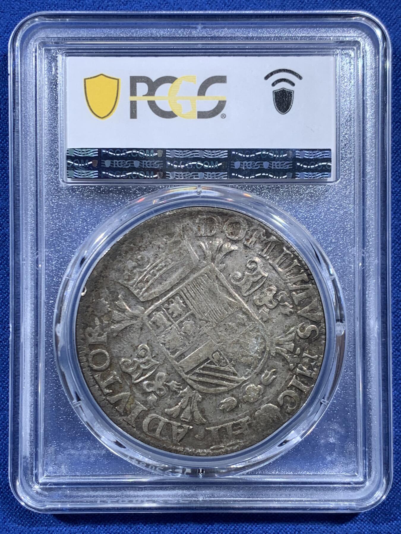 《竞宝斋》第469场 周日，周一 2场连拍 （全场包邮）欢迎送拍 PCGS VF35 荷兰 1558年 海尔德兰省 1DALLDER大银币