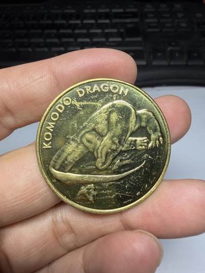 2026年集古藏今外币拍卖第三期-第1场—（总第311拍），可以寄存60天，满160元包邮。 - 科莫罗巨蜥纪念章，直径38毫米