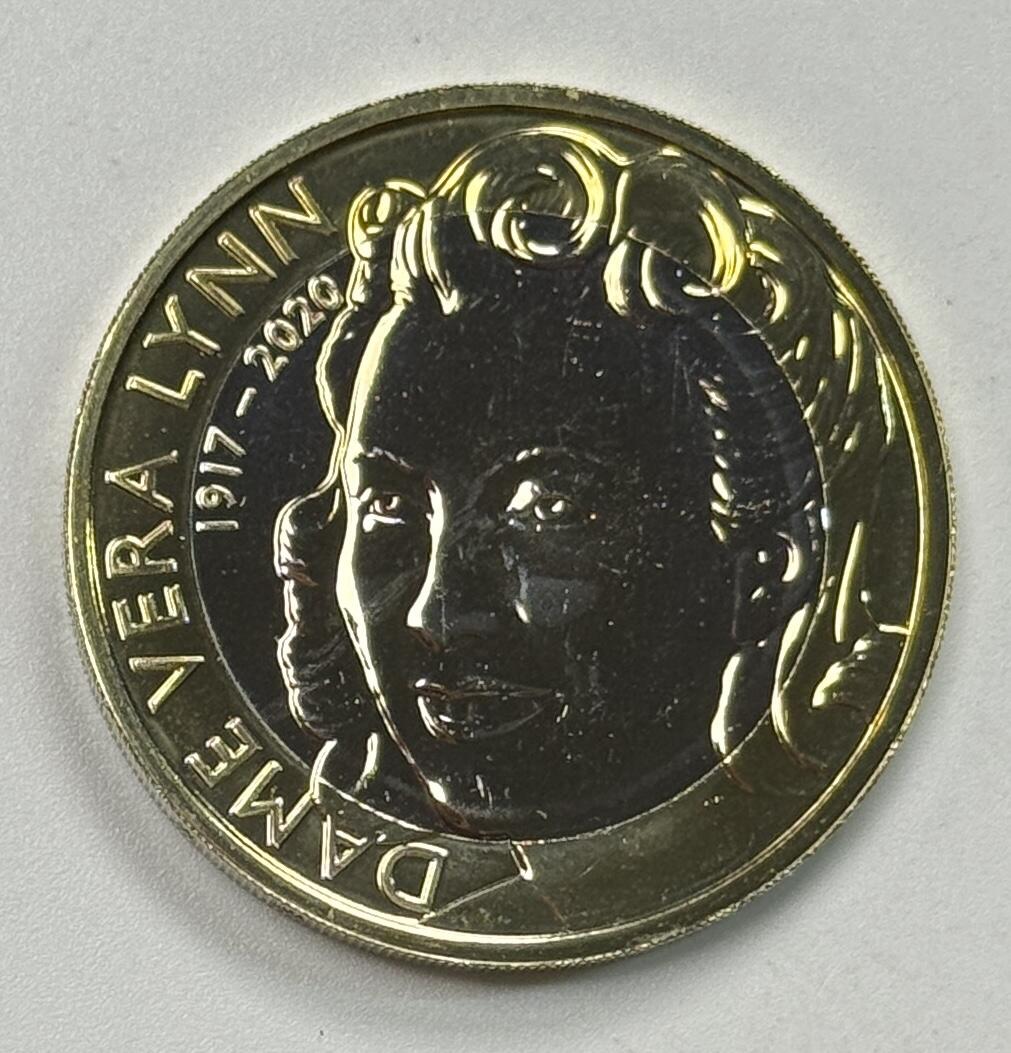 S&S Numismatic世界钱币-拍卖 第122期  英国2022年 “军队甜心”维拉·琳恩女爵士 2英镑双色纪念币 BU