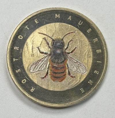 S&S Numismatic世界钱币-拍卖 第122期  - 德国2023年 昆虫乐园-红梅森蜜蜂 5欧元彩色纪念币