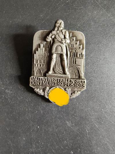 老王徽章第186期 - 德三1936年多特蒙德市威斯特法伦地区NSDAP大会证章