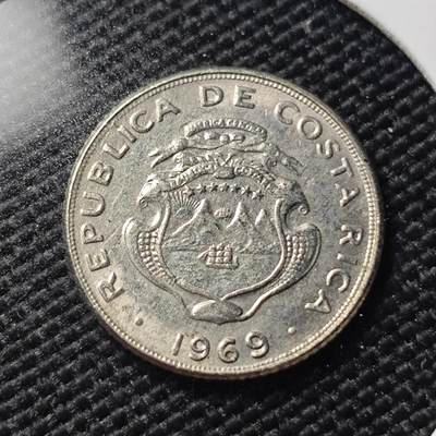 KK钱币收藏小铺   第404期 2月预留时间 周末发货 -  1969哥斯达黎加5分