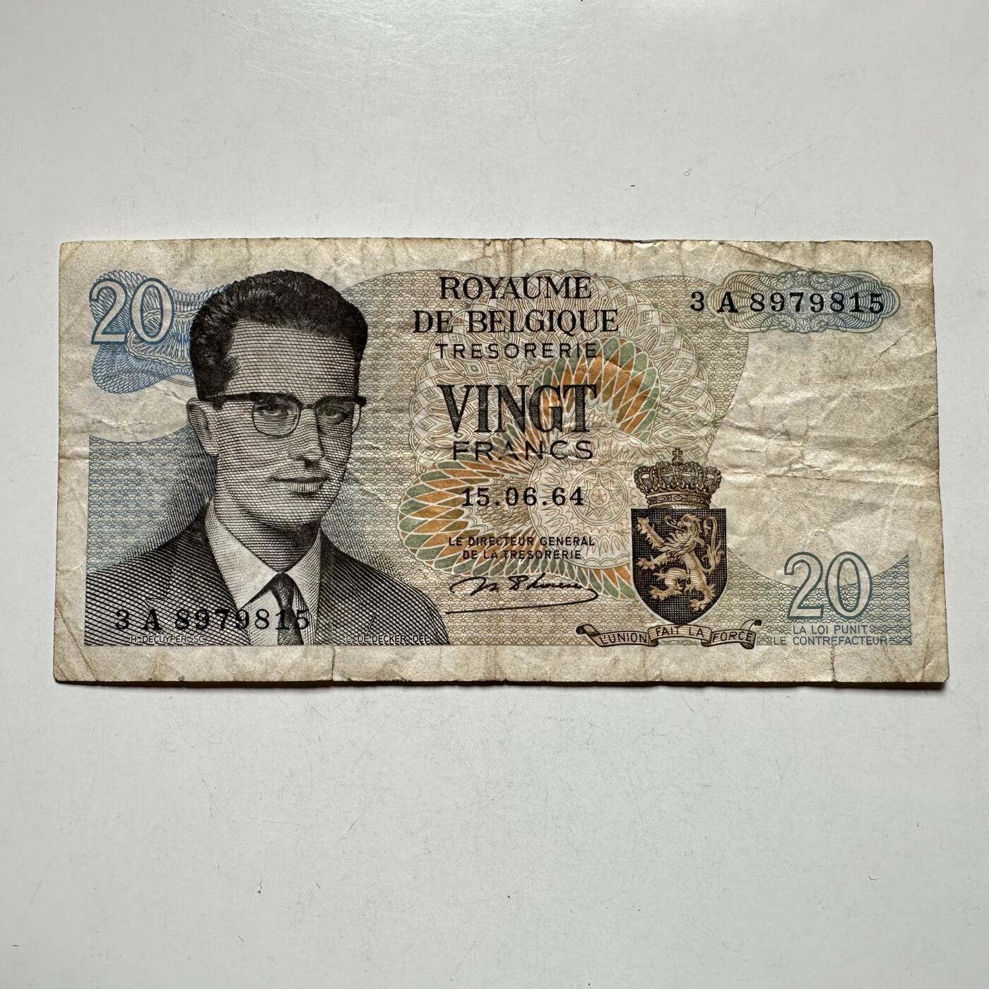 🌹外币初藏🌹🐯2026年第27场   每周二四六晚8️⃣点 接代拍  比利时1964年20法郎