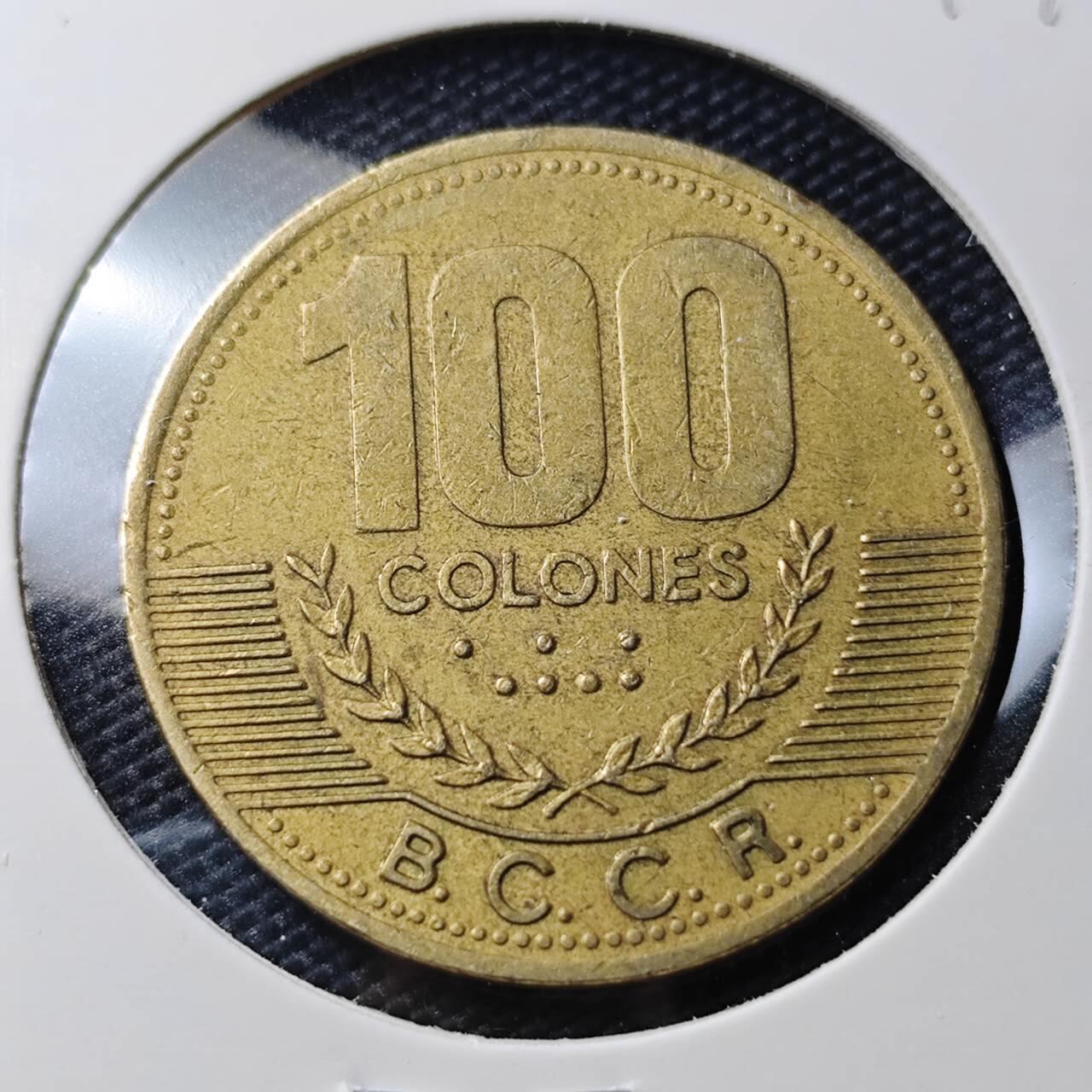 KK钱币收藏小铺   第404期 2月预留时间 周末发货  2000哥斯达黎加100科朗