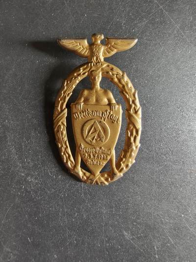 老王徽章第186期 - 德三1938年SA冲锋队西马克集团体育节证章