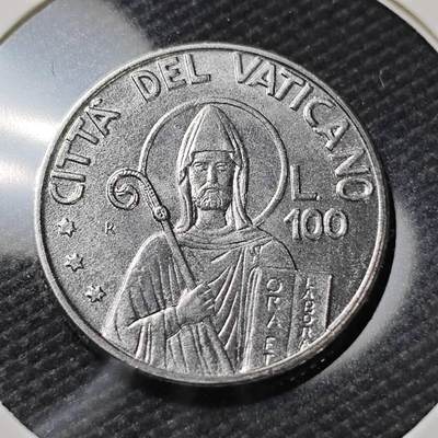 KK钱币收藏小铺   第405期 2月预留时间 周末发货 - 梵蒂冈100里拉 