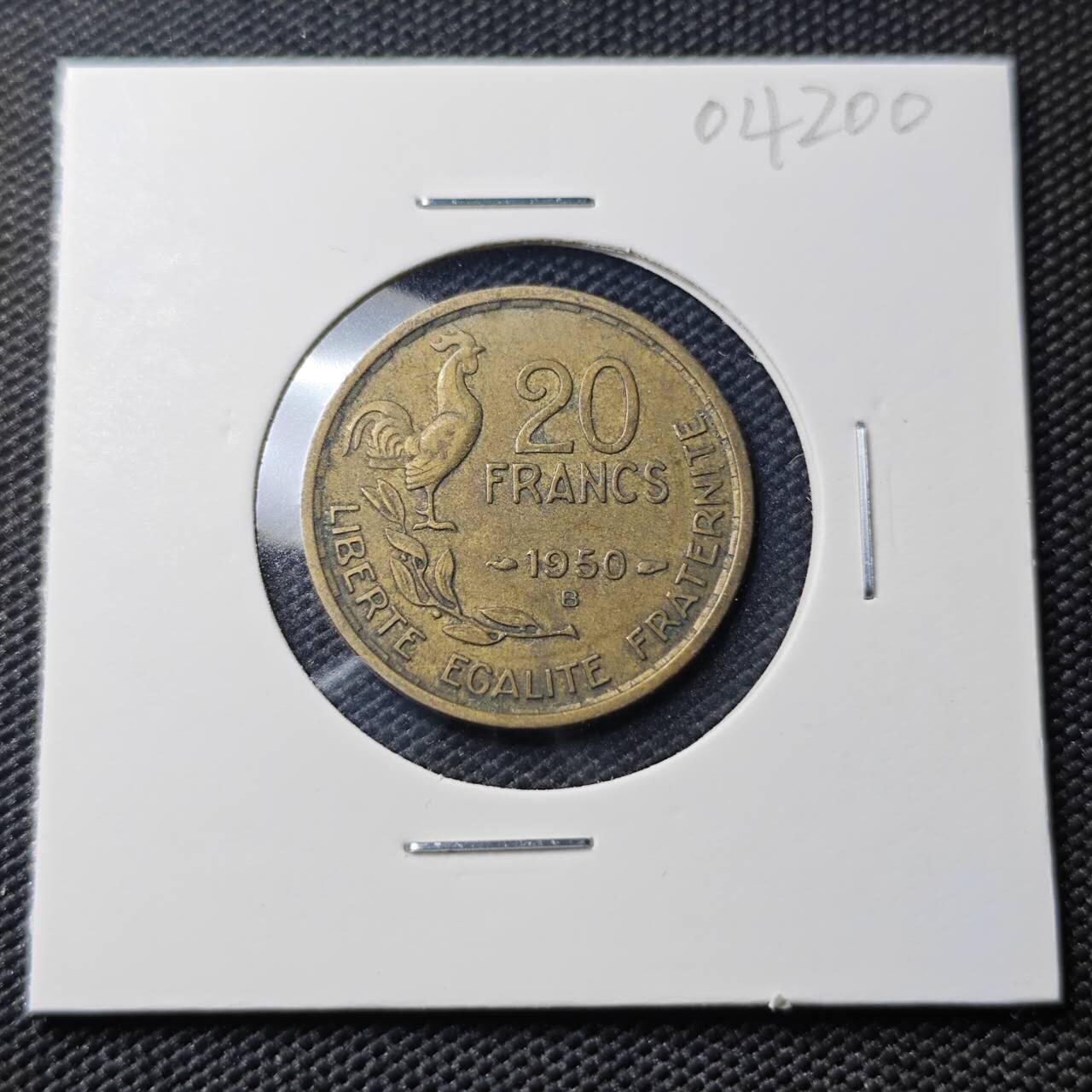 KK钱币收藏小铺   第404期 2月预留时间 周末发货  法国20法郎