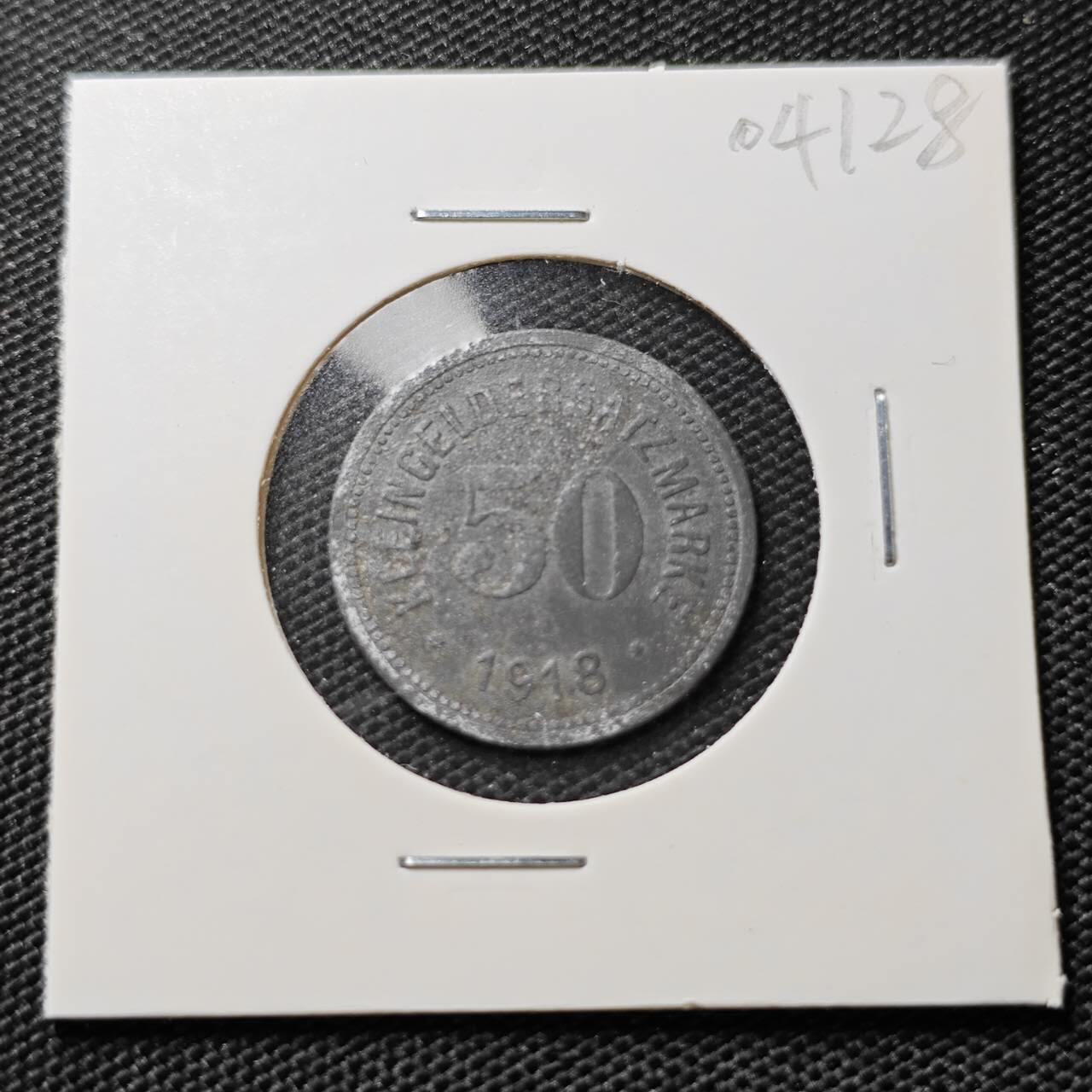 KK钱币收藏小铺   第404期 2月预留时间 周末发货  徳紧50芬尼