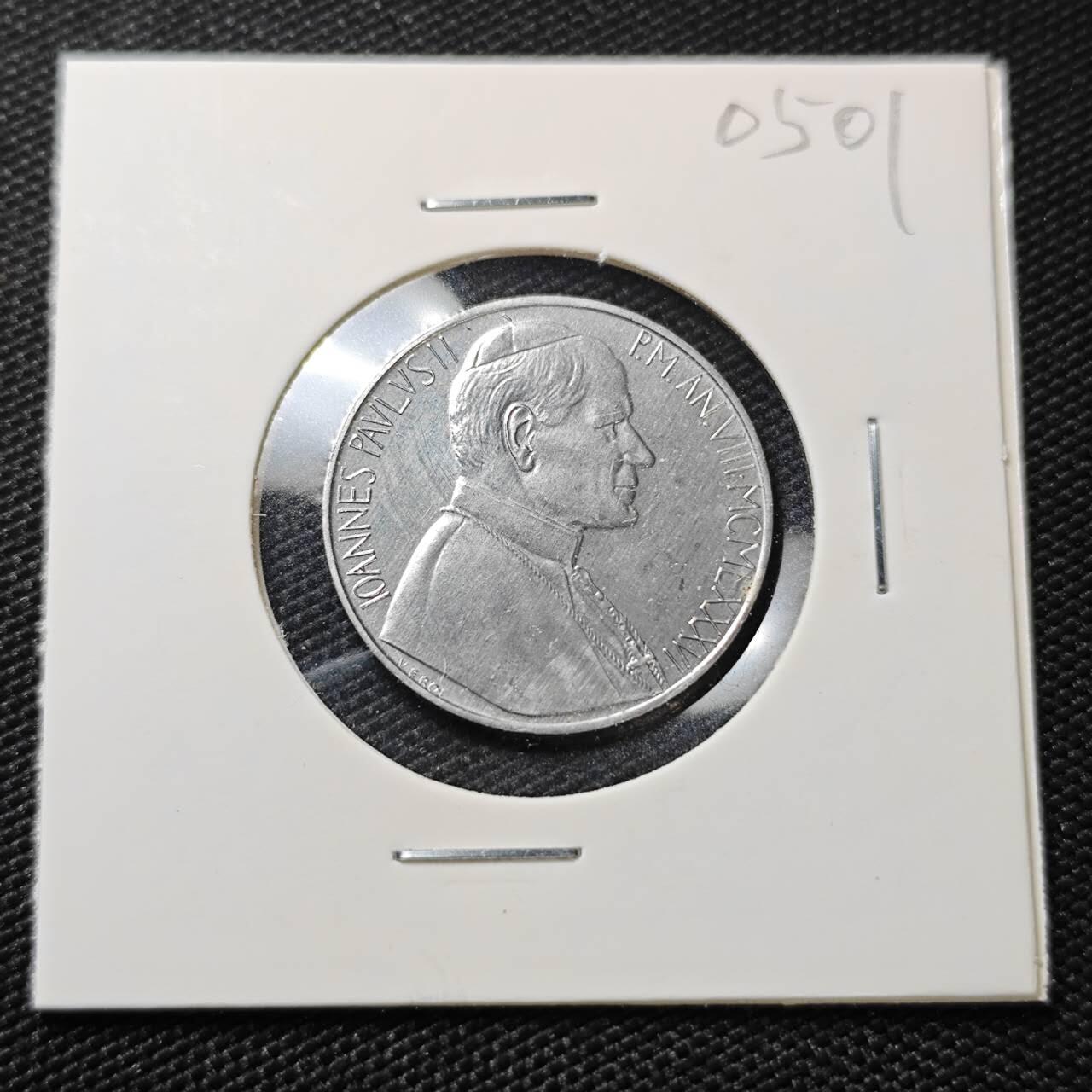 KK钱币收藏小铺   第405期 2月预留时间 周末发货 梵蒂冈10里拉 