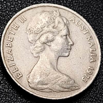 泉币菌-第206场-拍品多 请提前出价 1973年 鸭嘴兽 澳大利亚20分硬币 直径28MM 