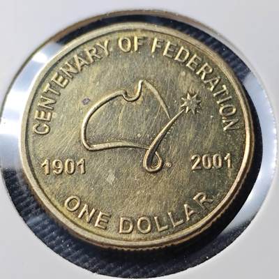 KK钱币收藏小铺   第404期 2月预留时间 周末发货 -  2001澳大利亚1元纪念币