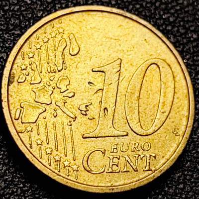 泉币菌-第206场-拍品多 请提前出价 欧元 意大利2002年10欧分铜币 女神维纳斯 19.75MM