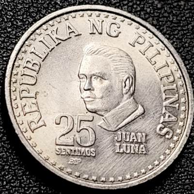泉币菌-第206场-拍品多 请提前出价 - 菲律宾 1979年25分 画家胡安·卢纳  铜镍币  21mm