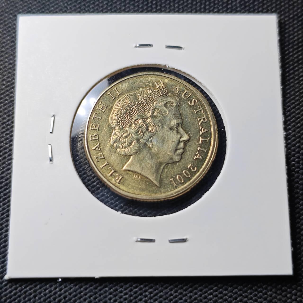 KK钱币收藏小铺   第404期 2月预留时间 周末发货  2001澳大利亚1元纪念币