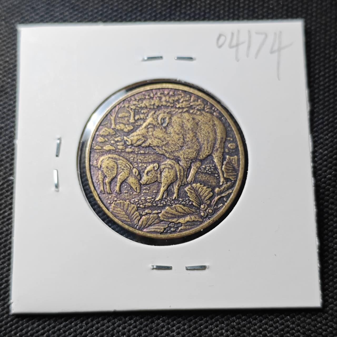 KK钱币收藏小铺   第404期 2月预留时间 周末发货  2019日本造币厂生肖纪念章