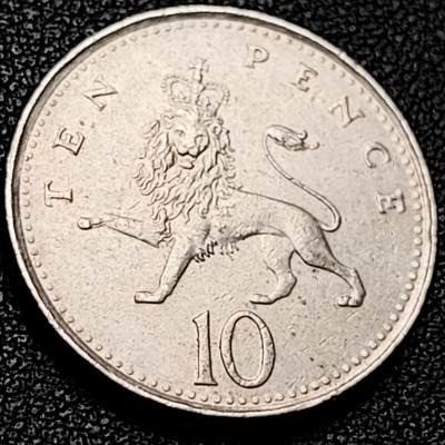 泉币菌-第206场-拍品多 请提前出价 - 1992年 英国10便士 24.5mm小版 
