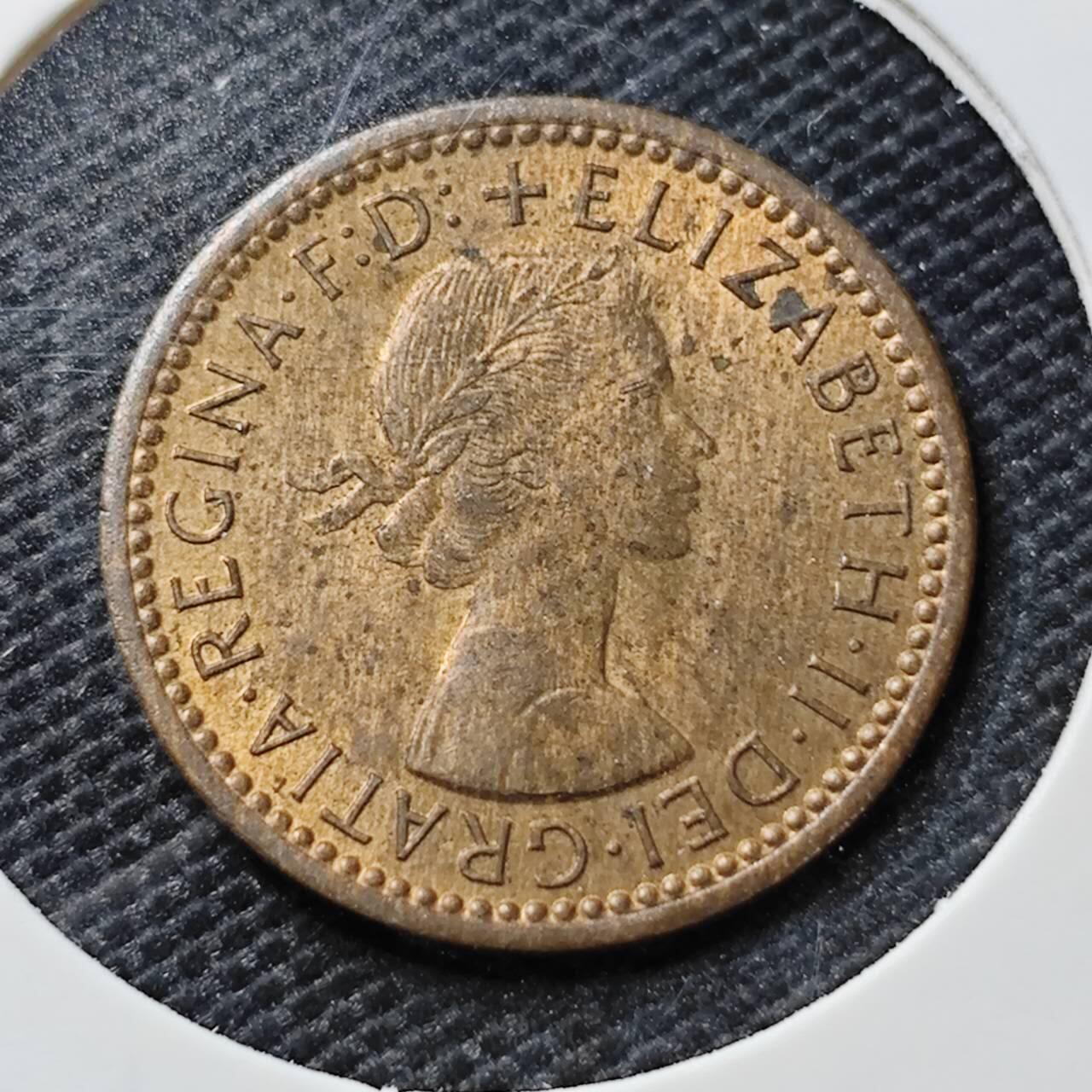 KK钱币收藏小铺   第404期 2月预留时间 周末发货  1954英国1法新