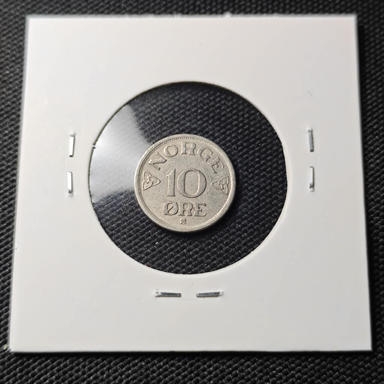 KK钱币收藏小铺   第404期 2月预留时间 周末发货  1956挪威10欧尔